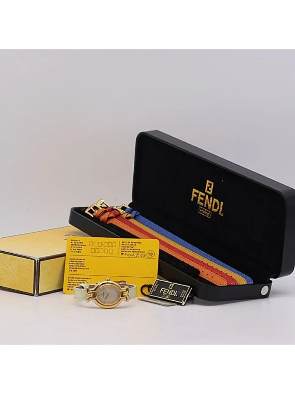 Fendi Change Belt 640L Silver Dial Quartz Watch